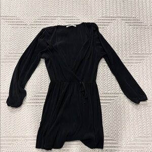 Abercrombie & Fitch Black Wrap Dress